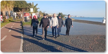 Samsun Protokolü Atakum Sahili’nde: Güne Sporla Merhaba Dediler